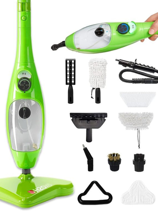 2025 H2O MOP® X5 Steam Mop and Handheld Steam Cleaner For Cleaning Hardwood and Kitchen Tile Floors Grout Cleaner Upholstery Cleaner and Carpets