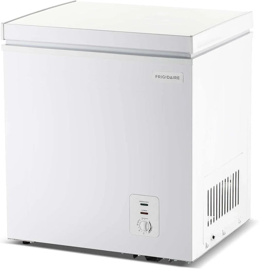 FRIGIDAIRE EFRF5003-BLACK Chest Deep Freezer-Garage-Ready, 5.0 Cu.