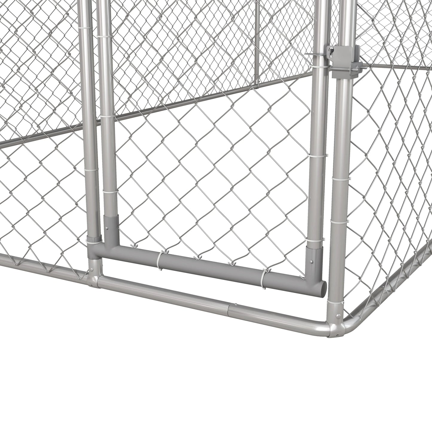 PawHut 19.7' x 7.5' x 7.5' Outdoor Dog Kennel W/ Waterproof Roof