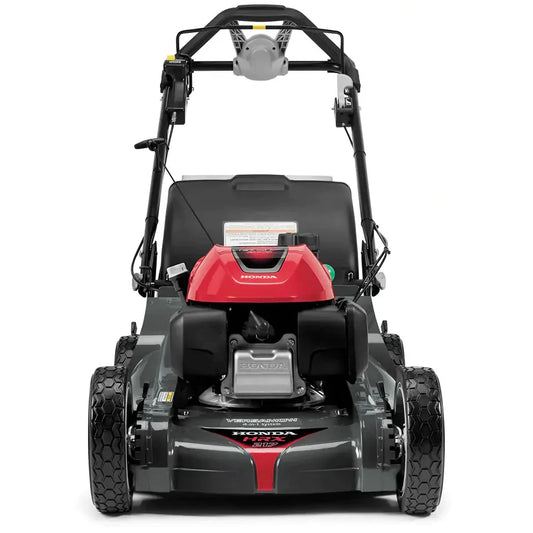 Honda 21-inch Nexite self-propelled mower deck C Versamow 4-in-1 system C hydrostatic drive C electric starter C GCV200 engine with Roto-Stop