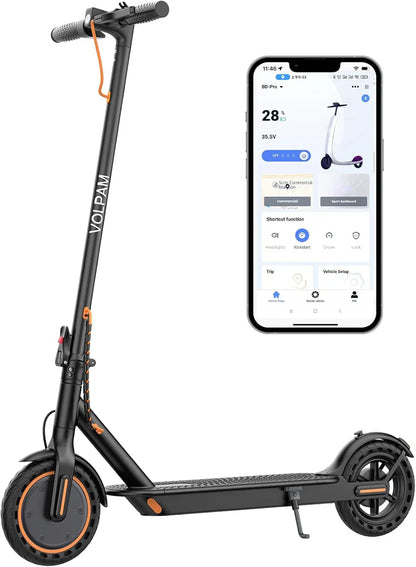 Electric Scooter 350W/500W Powerful Motor 8.5"/10" Solid Tires 19/22Mph 28/21/12 Miles Range