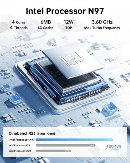 KAMRUI GK3Plus Mini PC, 16GB RAM, 512GB M.2 SSD Mini Computer