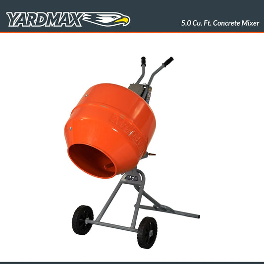 YARDMAX YM0146 5.0 cu ft CONCRETE MIXER