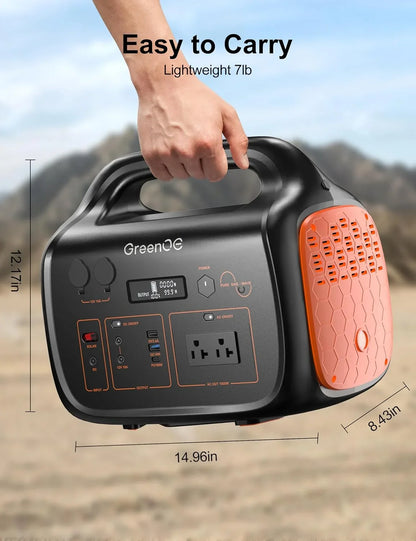 GreenOE Portable Power Station 1000W 1024Wh Solar Powered Generator with 100W Solar Panel, Camping Power Bank for Outdoors Travel Hunting Home Lithium Battery Backup