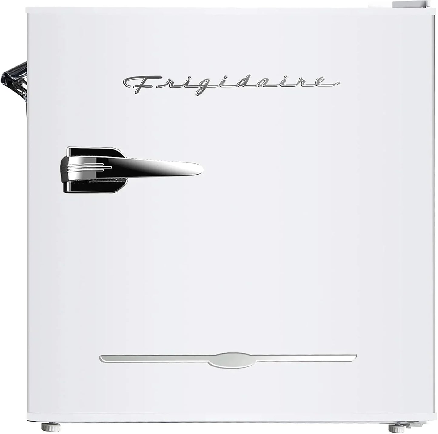 Frigidaire EFR176 Retro Compact Fridge with Chiller Mini Refrigerator with Built-in Bottle Opener for Office, Bedroom, Dorm Room or Cabin, 1.6 cu ft 16" D x 18" W x 18.5" H, Moonlight
