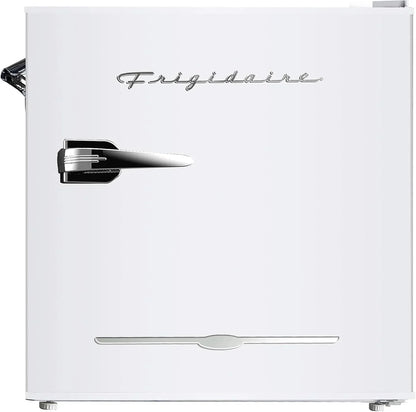 Frigidaire EFR176 Retro Compact Fridge with Chiller Mini Refrigerator with Built-in Bottle Opener for Office, Bedroom, Dorm Room or Cabin, 1.6 cu ft 16" D x 18" W x 18.5" H, Moonlight