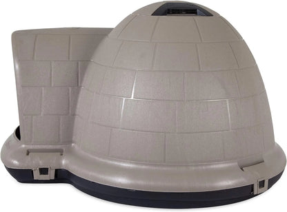 Petmate Indigo Dog House (Igloo Dog House, Made in USA with 90% Recycled Materials, All Weather Protection Pet Shelter) for XL Dogs  90 to 125 pounds, Made in USA