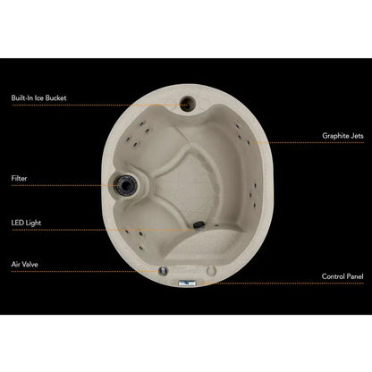 Lifesmart Spas 4 Person 13 Jet Oval Plug And Play Hot Tub