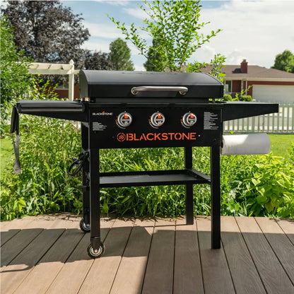 Blackstone 3-Burner 28" XL Griddle with Hood in Black