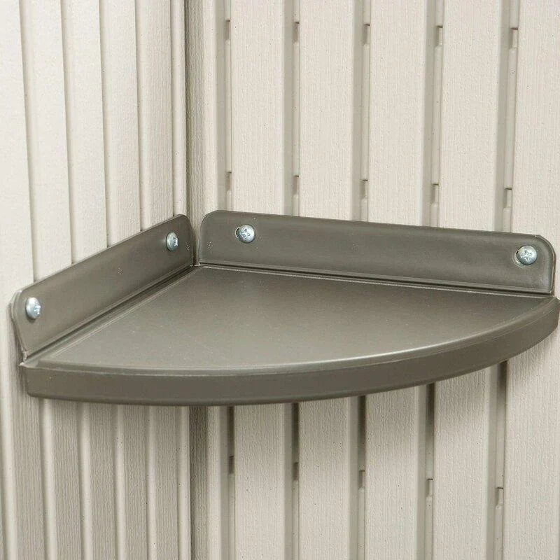 2025 Side entrance, 4.57 m W x 2.44 m D, plastic tool shed