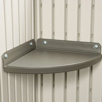 2025 Side entrance, 4.57 m W x 2.44 m D, plastic tool shed