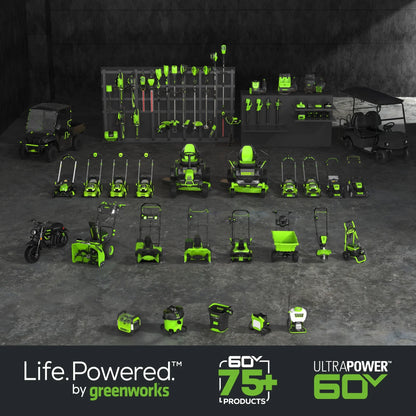 Greenworks 60V 8" Brushless Cordless Edger, 2.0 Ah Battery and Charger Included