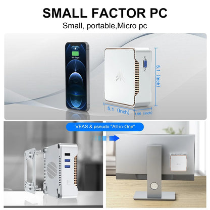 KAMRUI GK3Plus Mini PC, 16GB RAM, 512GB M.2 SSD Mini Computer