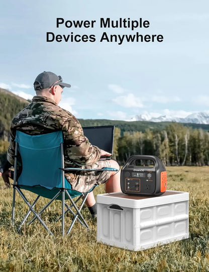 GreenOE Portable Power Station 1000W 1024Wh Solar Powered Generator with 100W Solar Panel, Camping Power Bank for Outdoors Travel Hunting Home Lithium Battery Backup