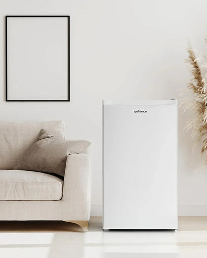 Upstreman 3.2 Cu.Ft Mini Fridge Freezer Single Door Fridge Dorm Fridge Adjustable Thermostat