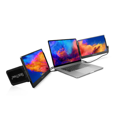 SideTrak Swivel Triple Portable 12.5x22 Monitor 2-Pack - Black 82868419