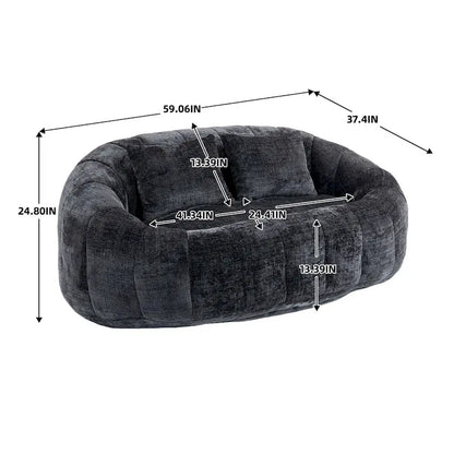 Adult Bean Bag Chair - Multi-Color Lazy Sofa
