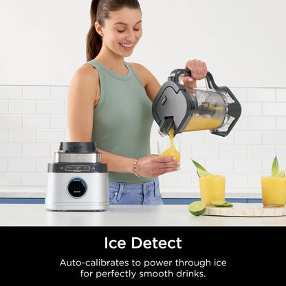 Ninja Detect Kitchen System Power Blender + Processor with Blend Sense Technology, Silver, TB400