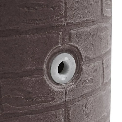 Good Ideas IMP-D50-DAR Impressions Downton Rain Saver Rain Barrel, 50 Gallon, Dark Granite