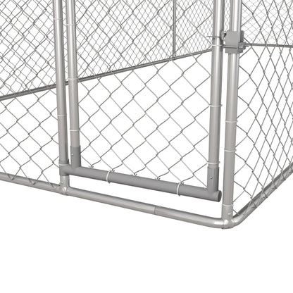 PawHut 19.7' x 7.5' x 7.5' Outdoor Dog Kennel W/ Waterproof Roof