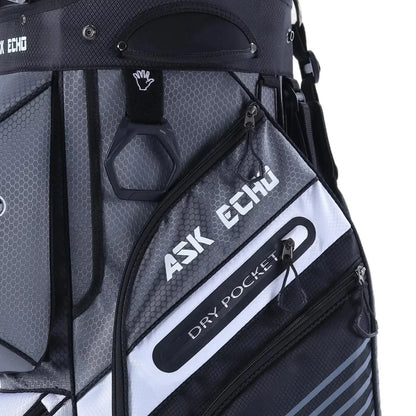 ASK ECHO T-Lock Golf Cart Bag with Handles and Rain Cover