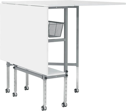 Sew Ready Hobby Cutting Table, 58.75"x36.5", White/Silver