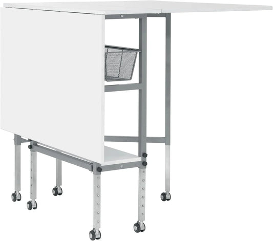 Sew Ready Hobby Cutting Table, 58.75"x36.5", White/Silver