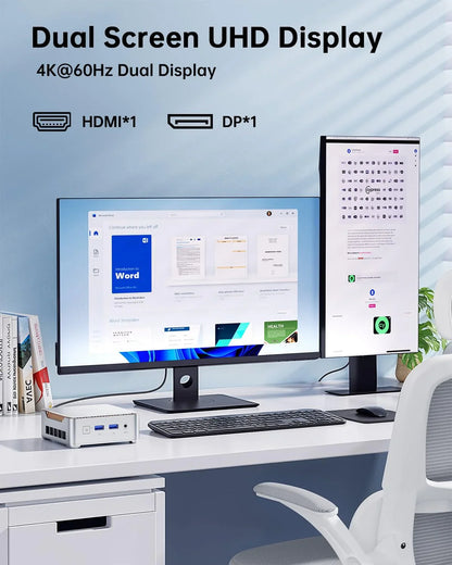 KAMRUI GK3Plus Mini PC, 16GB RAM, 512GB M.2 SSD Mini Computer