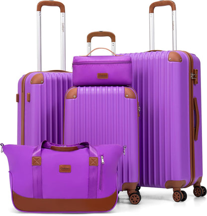 Luggage Sets 5 Piece Suitcases with Wheels Suitcase Set ABS Hard Case Luggage