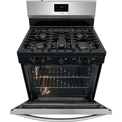 Frigidaire 30 inch (76 cm) wide freestanding 5-burner stainless steel gas hob FCRG3052AS