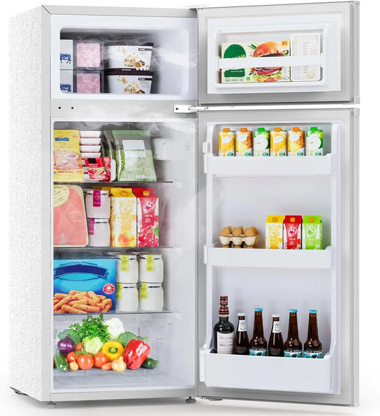4.5 Cu.Ft Mini Fridge with Freezer 2 Door Compact Refrigerator Small Fridge