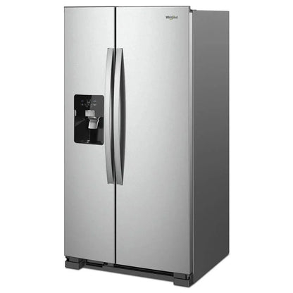36-inch wide side-by-side refrigerator C 24 cubic feet stainless steel
