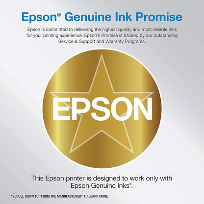 ET-4800 Wireless All-in-One Cartridge-Free Supertank Printer with Scanner, Copier, Fax, ADF and Ethernet C Ideal-for Your Home Office, White