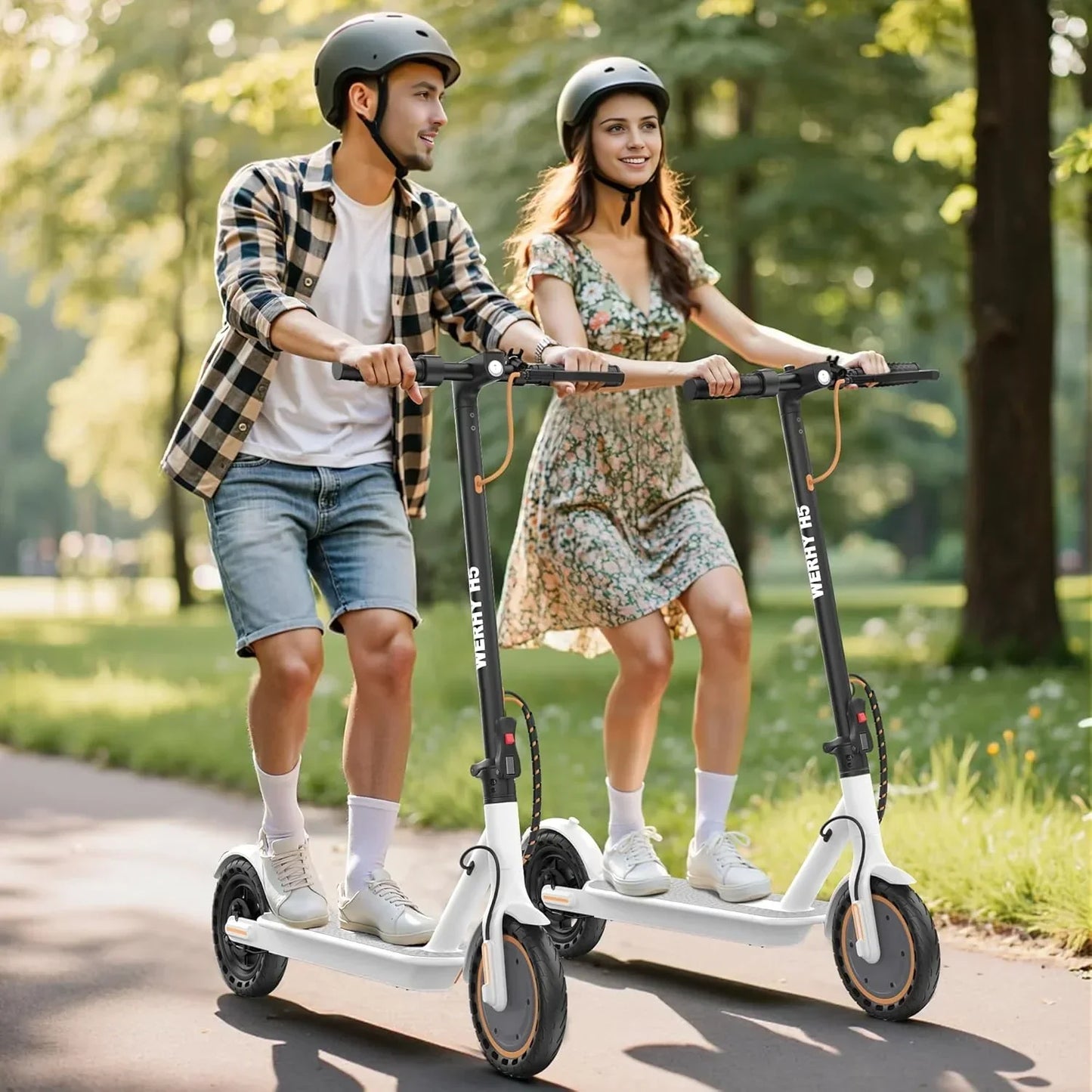 Electric Scooter 350W/500W Motor Top Speed 19/22 mph Max 16/23/28Miles Ranges Foldable E Scooter