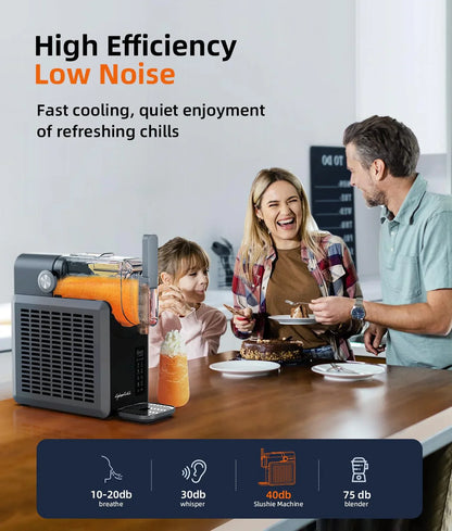 Slushie Machine,24-Hour Delay Start&Cold Retention, 68 oz Slushy Machine with Self-Cleaning Function, Frozen Drink Maker with 5 Preset Programs,Frozen Margaritas, Frapps, and More
