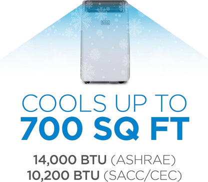 BLACK+DECKER 10,000 BTU Portable Air Conditioner for Rooms up to 450 Sq with Remote Control