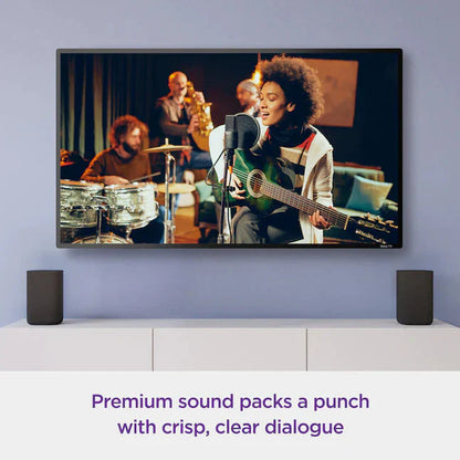 Roku 6.1-in 80-Watt Set of 2 Smart Indoor Portable Speaker