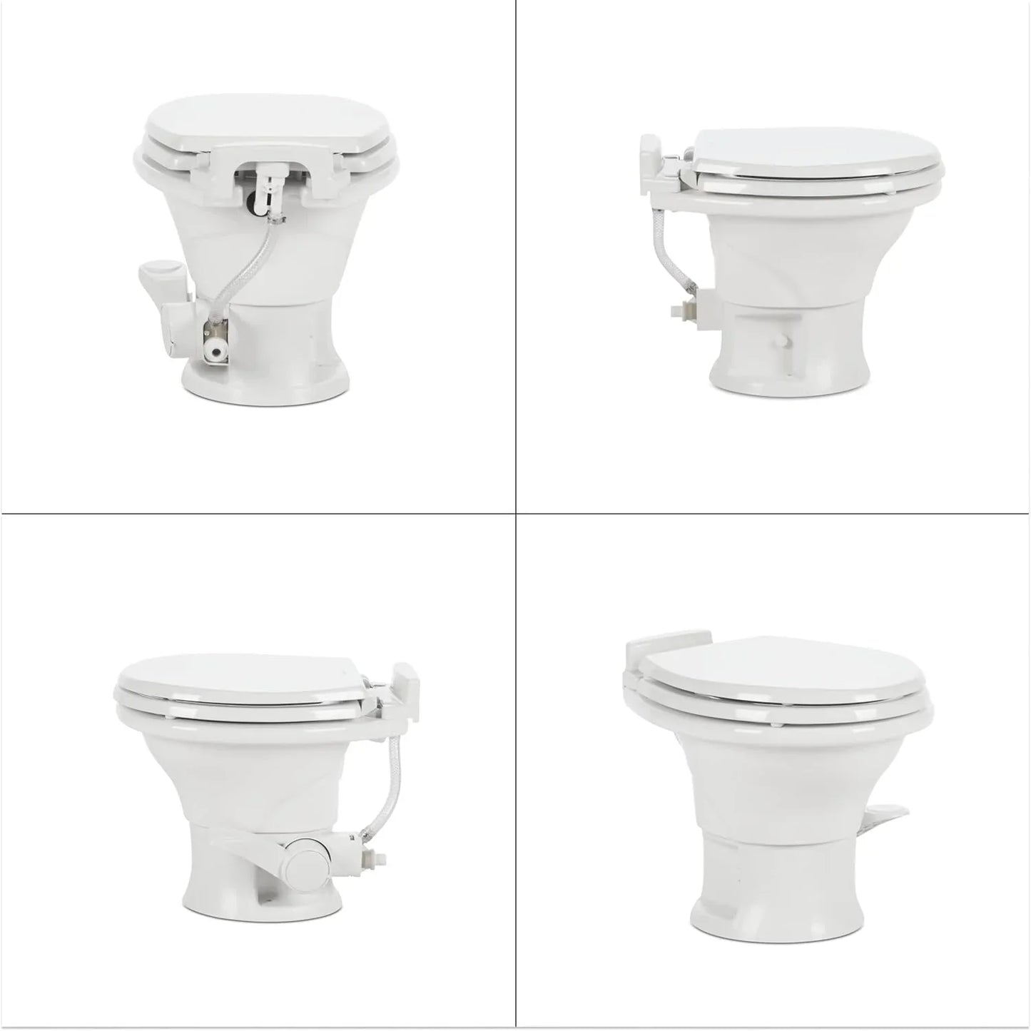320 Series Standard Height RV Toilet - White