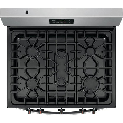 Frigidaire 30 inch (76 cm) wide freestanding 5-burner stainless steel gas hob FCRG3052AS