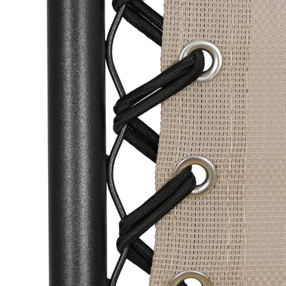 HomGarden 2 Pack Steel Zero-Gravity Chair - Beige