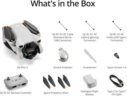 DJI Mini 3 Drones with Camera for Adults 4K 38 min Flight Time up to 32800 ft