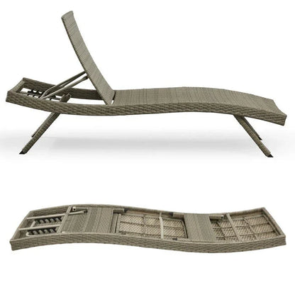 All Weather Wicker Chaise Lounge - Set of 2