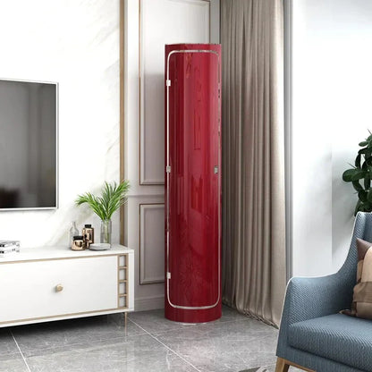 Large-capacity multi-layer rotating disinfection shoe cabinet with mirror + deodorizer