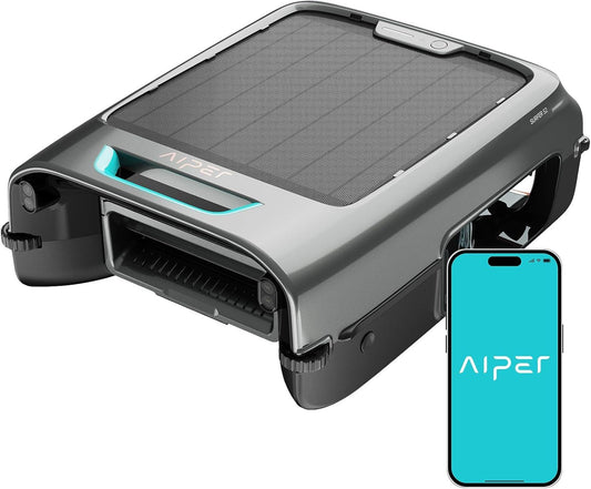 Solar Pool Skimmer Robot with App & Continuous Cleaning
