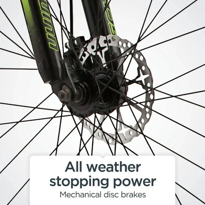 Mountain bike. 26-inch wheels. 21 gears. Men's model. Black.