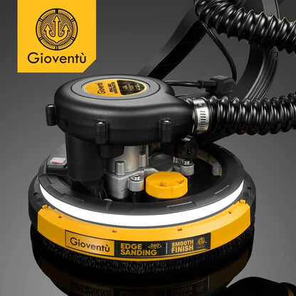 Giovent? Electric Drywall Sander with Dust Extraction, Suitable for Popcorn Ceilings