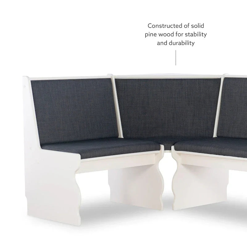 Hannah Breakfast Nook 3-piece Dining Set