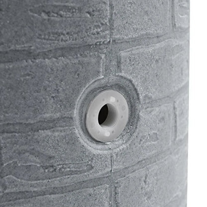 Good Ideas IMP-D50-DAR Impressions Downton Rain Saver Rain Barrel, 50 Gallon, Dark Granite