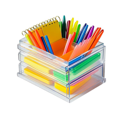 Zxvpk Modular 3-Tier Acrylic Desk Organizer