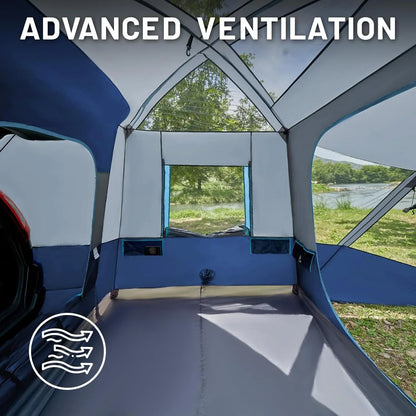 TIMBER RIDGE 5-9 Person SUV Tent with Screen Porch and Awning for Family Camping, Weather Resistant and Portable Van or Car Tent, Includes Rainfly and Storage Bag, 13' W X 10' L X 7.1' H